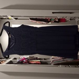 Navy dress w/cutout